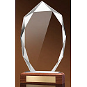 Skleněná trofej Everest sklo+dřevo