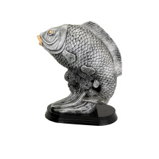 Odlievaná figurka ryba výška 28,5 cm