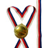 Stuha modro-červeno-biela11 mm (CZK)
