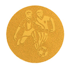 Emblém fotbal 25 mm - zlatý Emblém fotbal 25 mm - zlatý