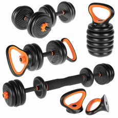 Zostava činiek + kettlebell 20 kg Zostava činiek + kettlebell 20 kg