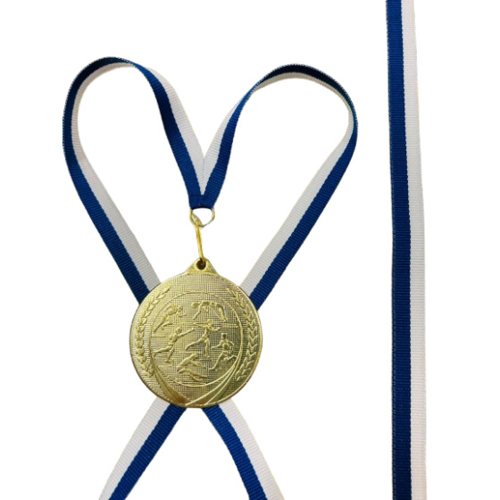 Stuha bílo-modrá 11 mm