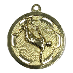 Medaila 50 mm futbalová PELE  Farba: zlatá