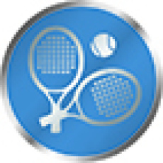 Emblém tenis 25 mm - modrý Emblém tenis 25 mm - modrý