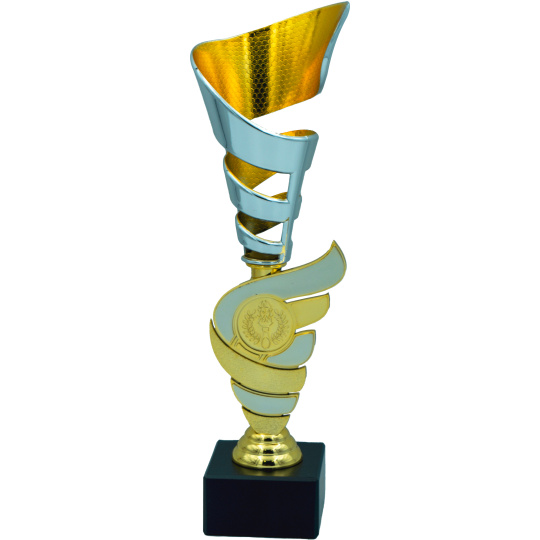Športový pohár Ekonom NJ005 CAPTI zlato-strieborný