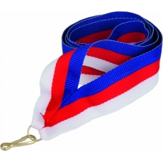 Stuha modro-červeno-biela11 mm (CZK) Stuha modro-červeno-biela11 mm (CZK)