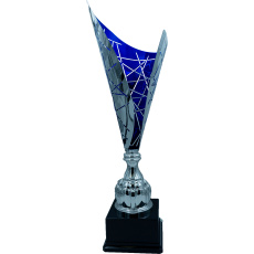 Športový pohár Luxus NJL001 OPENAIR strieborno-modrý